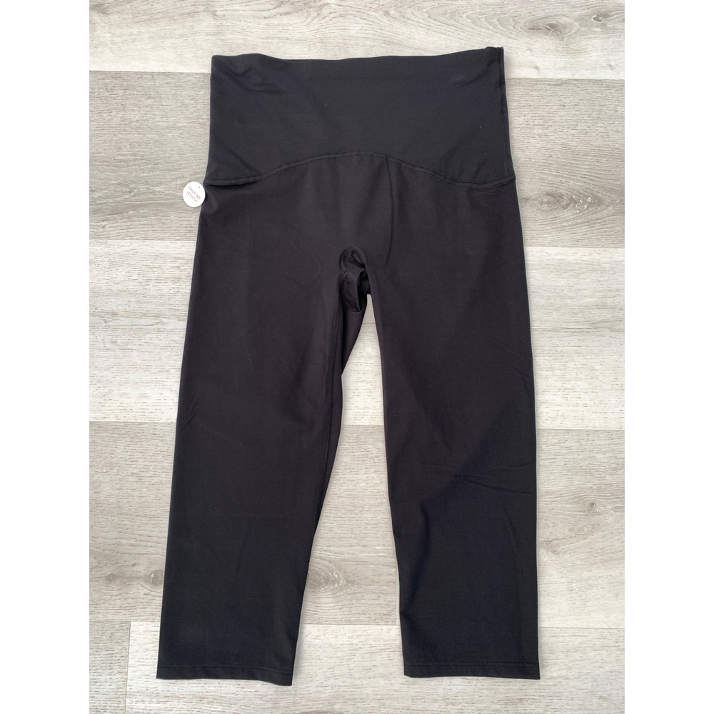 Spanx by Sara Blakely Black Cropped Leggings High Waisted Size XL Womens Yoga